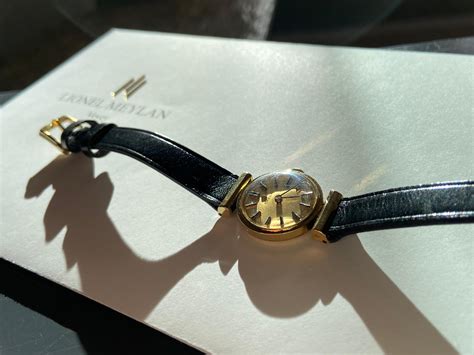 ladies omega gold watch leather strap|omega pin buckle.